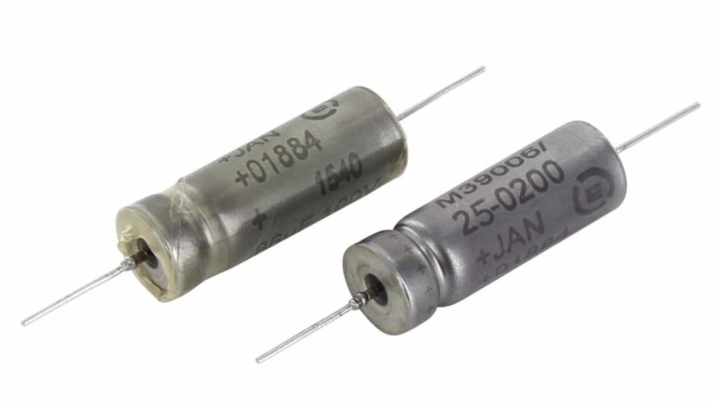 wet tantalume vishay capacitors